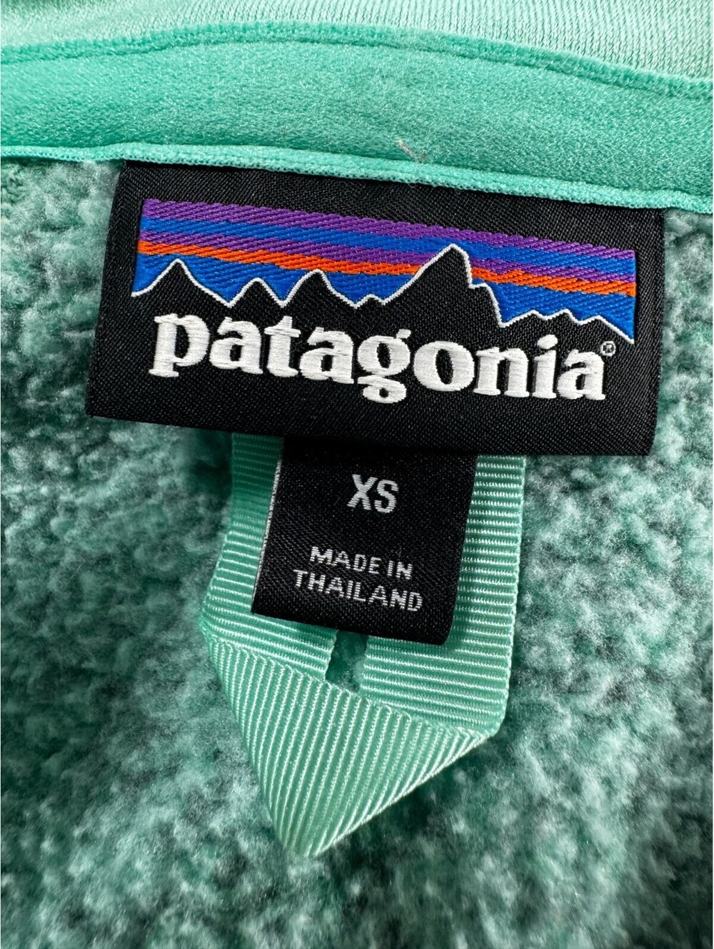 Patagonia Better Women's Sweater Size XSmall Green 1/4 Zip Pullover - Picture 6 of 8